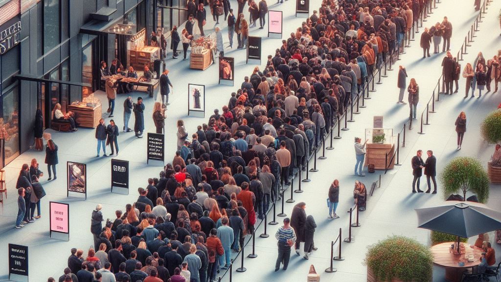 تاثیر نمایش صف بر افزایش فروش